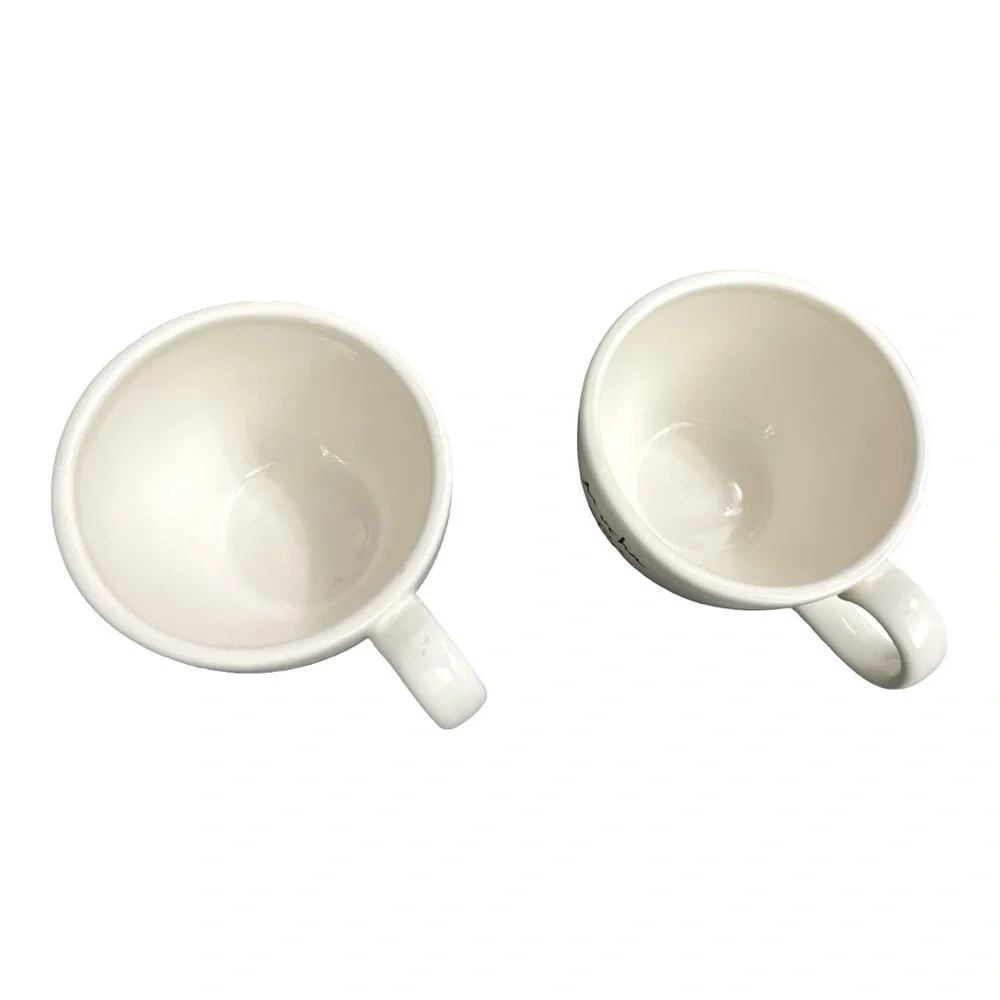POTTERY BARN Outlet Mocha and Cafe un Lait Cups